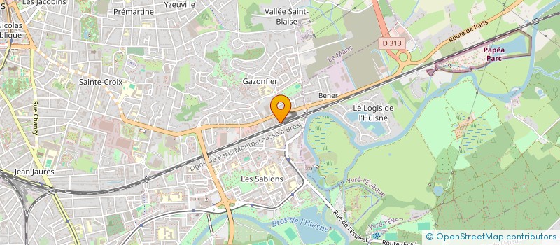 localisation de l'entreprise BATI OUEST  LE MANS