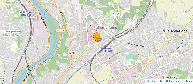 localisation de l'entreprise BATI OUEST  SATHONAY-CAMP