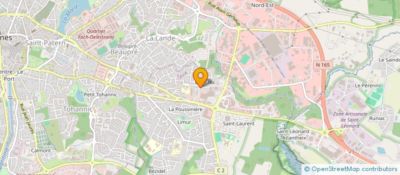 localisation de l'entreprise BATI OUEST ARMORIQUE  SENE