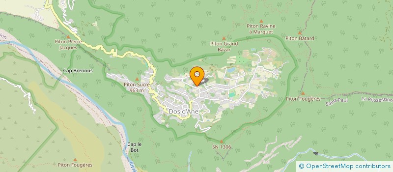 localisation de l'entreprise BATI OUEST SERVICE SARL à LA POSSESSION