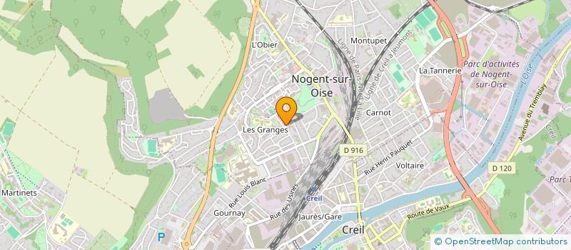 localisation de l'entreprise BATI-OZEN  NOGENT-SUR-OISE