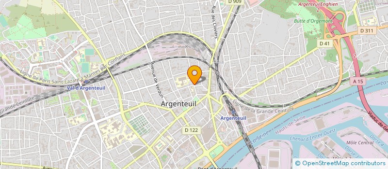 localisation de l'entreprise BATI-PAGE à ARGENTEUIL