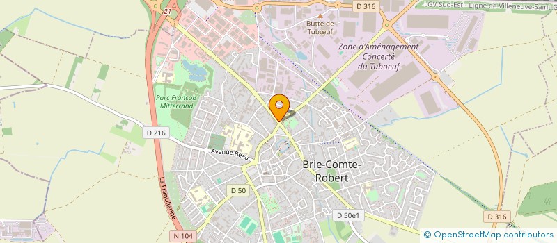 localisation de l'entreprise BATI PARISIEN  BRIE-COMTE-ROBERT