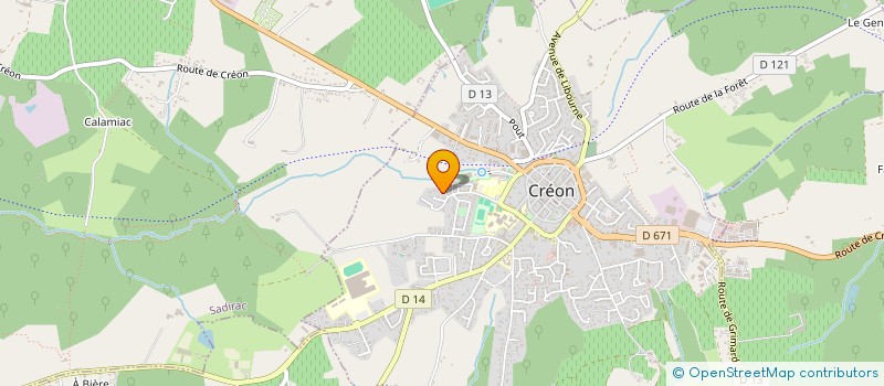 localisation de l'entreprise BATI PASS  CREON