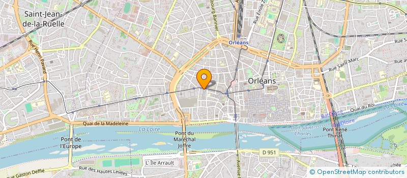 localisation de l'entreprise BATI-PAV SARL à ORLEANS