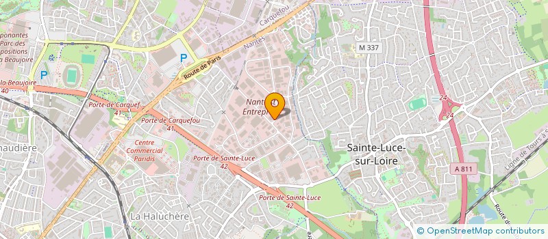 localisation de l'entreprise BATI PEINT à NANTES