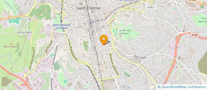 localisation de l'entreprise BATI-PEINT  SAINT-ETIENNE