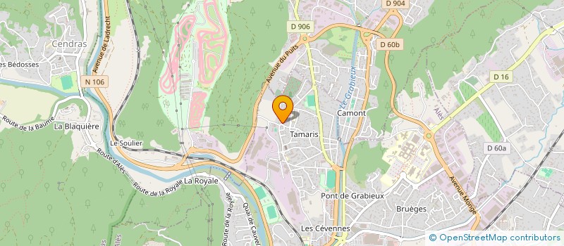 localisation de l'entreprise BATI PEINTURE  ALES