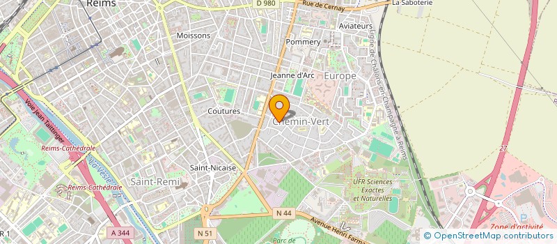 localisation de l'entreprise BATI PEINTURE  REIMS