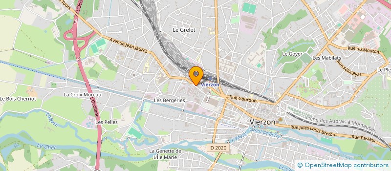 localisation de l'entreprise BATI-PHILBER  VIERZON