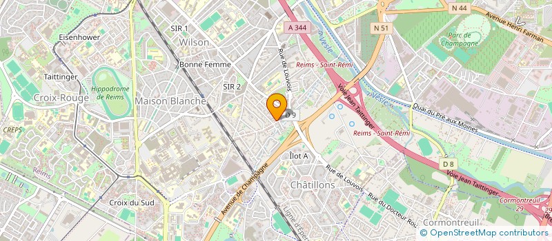 localisation de l'entreprise BATI PICARD  REIMS