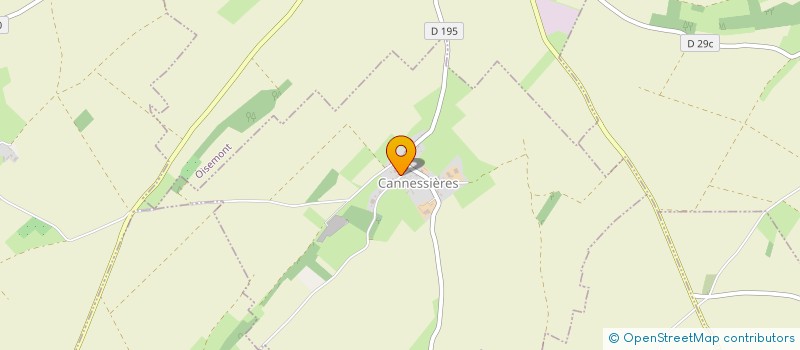 localisation de l'entreprise BATI PICARDIE  CANNESSIERES