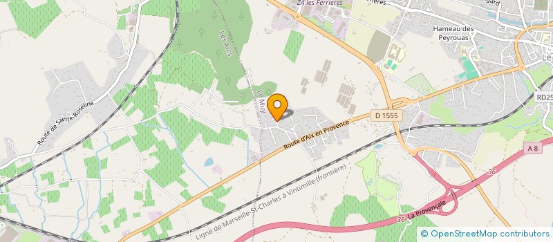 localisation de l'entreprise BATI PIERRES à LE MUY