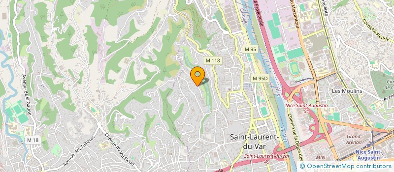 localisation de l'entreprise BATI PLUS 06  SAINT-LAURENT-DU-VAR