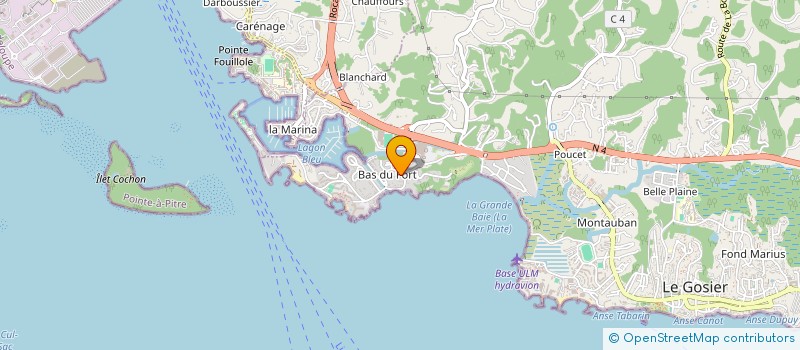 localisation de l'entreprise BATI PLUS  LE GOSIER