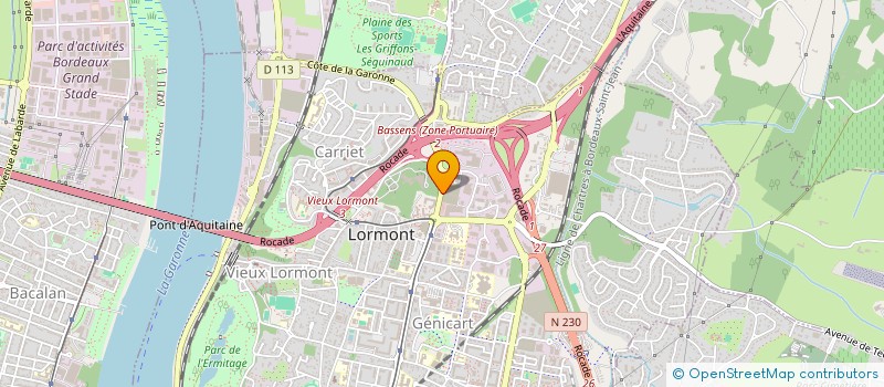 localisation de l'entreprise BATI PLUS à LORMONT