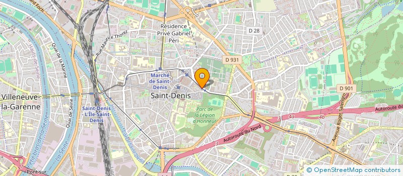 localisation de l'entreprise BATI PLUS à SAINT-DENIS