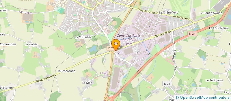 localisation de l'entreprise BATI PLUS  LE RHEU