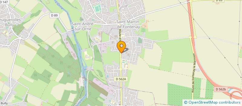 localisation de l'entreprise BATI PLUS RENOVATION à SAINT-MARTIN-DE-FONTENAY