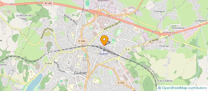 localisation de l'entreprise BATI PLUS SAS à GUERET
