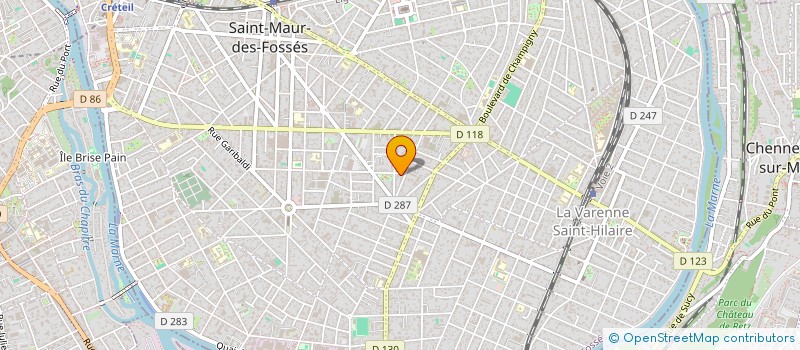 localisation de l'entreprise BATI POSE à ST MAUR DES FOSSES