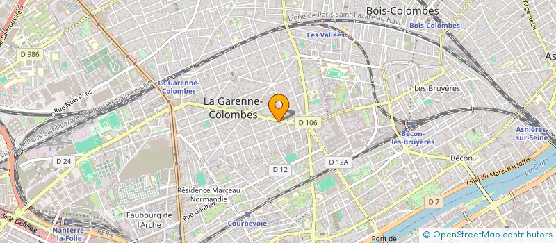 localisation de l'entreprise BATI'POSE à LA GARENNE-COLOMBES