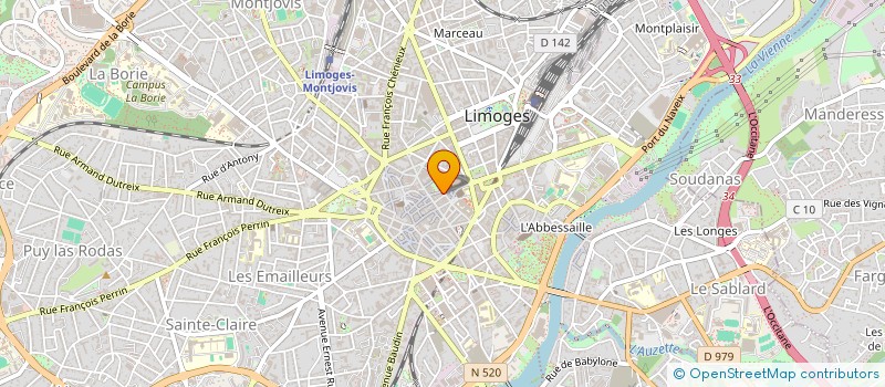 localisation de l'entreprise BATI POSE à LIMOGES