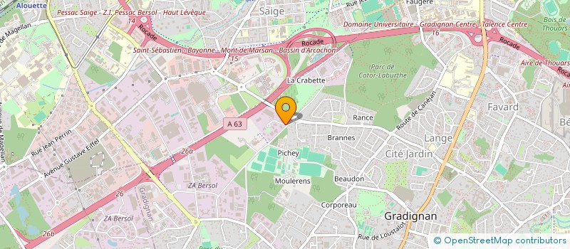 localisation de l'entreprise BATI PRESA RENOVATION  GRADIGNAN