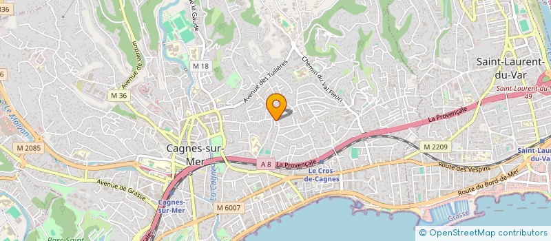 localisation de l'entreprise BATI PRESTIGE à CAGNES-SUR-MER