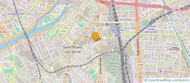 localisation de l'entreprise BATI PRESTIGE à SAINT-OUEN-SUR-SEINE
