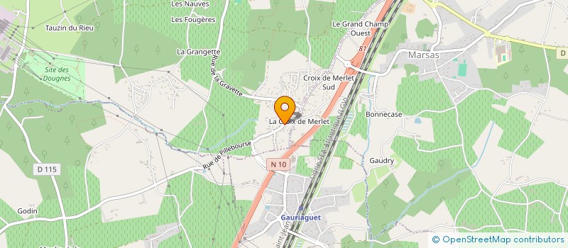 localisation de l'entreprise BATI PRIM à CUBNEZAIS