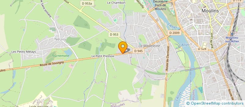 localisation de l'entreprise BATI PRO à NEUVY
