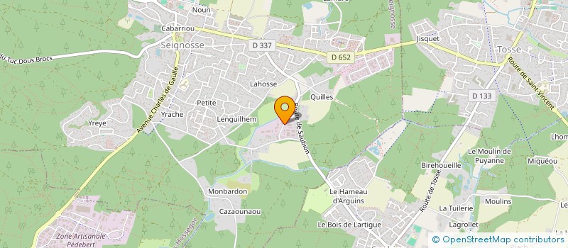 localisation de l'entreprise BATI PRO  SEIGNOSSE