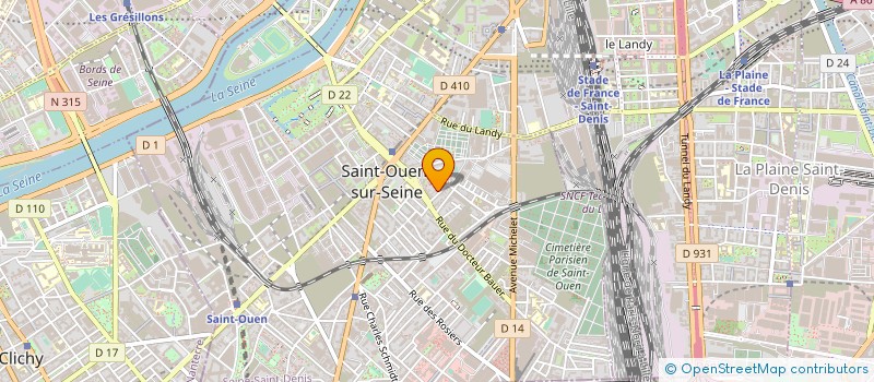 localisation de l'entreprise BATI PRO 45 à SAINT-OUEN-SUR-SEINE