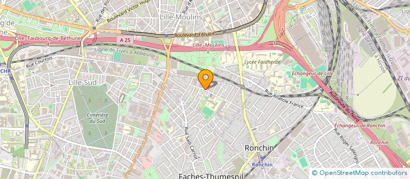 localisation de l'entreprise BATI PRO à LILLE