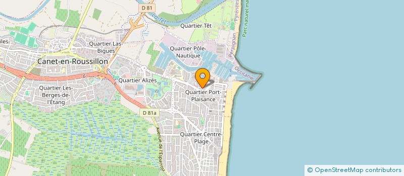 localisation de l'entreprise BATI PRO 66  CANET-EN-ROUSSILLON