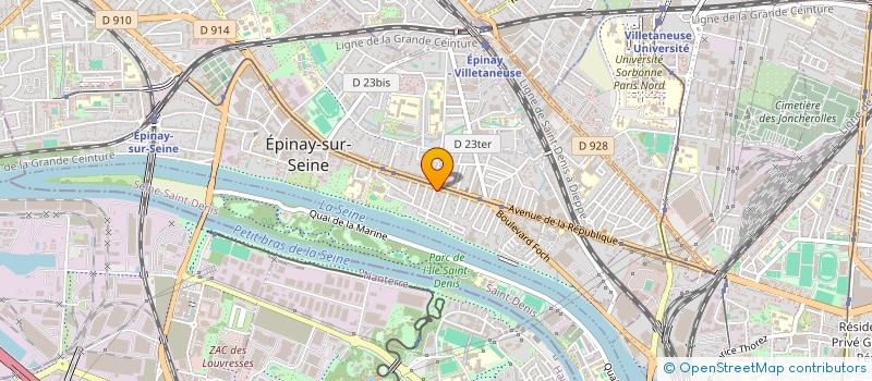 localisation de l'entreprise BATI PRO à EPINAY-SUR-SEINE