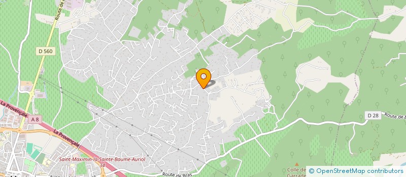 localisation de l'entreprise BATI PRO à SAINT-MAXIMIN-LA-SAINTE-BAUME