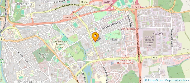 localisation de l'entreprise BATI-PRO  METZ