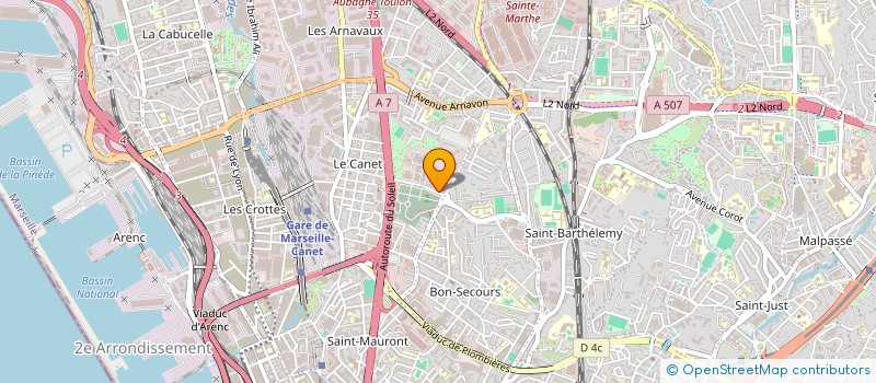 localisation de l'entreprise BATI PRO à MARSEILLE