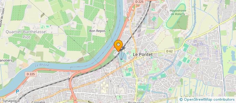 localisation de l'entreprise BATI PRO  LE PONTET