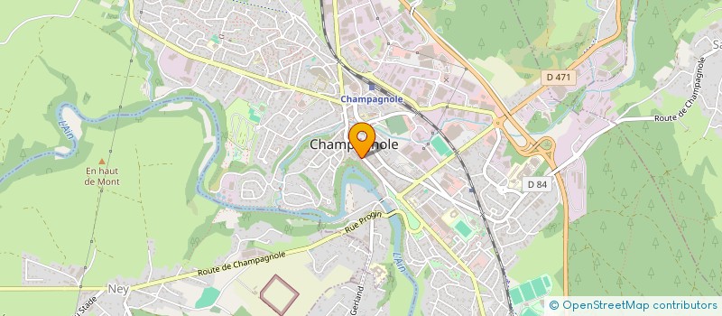 localisation de l'entreprise BATI-PRO CMI à CHAMPAGNOLE