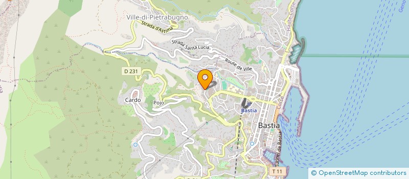 localisation de l'entreprise BATI PRO CONCEPT à BASTIA