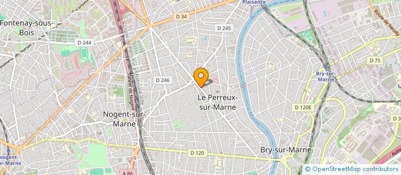 localisation de l'entreprise BATI-PRO LE PERREUX  LE PERREUX-SUR-MARNE