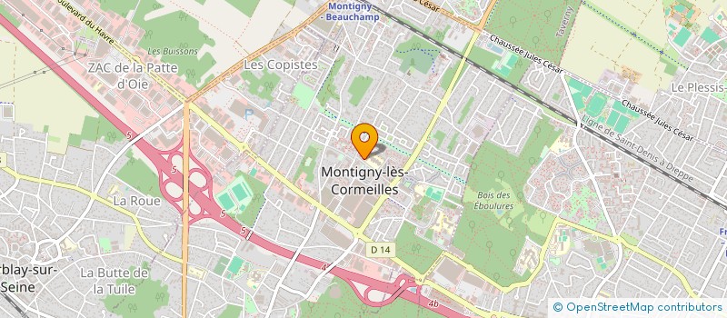 localisation de l'entreprise BATI PRO SARL  MONTIGNY-LES-CORMEILLES