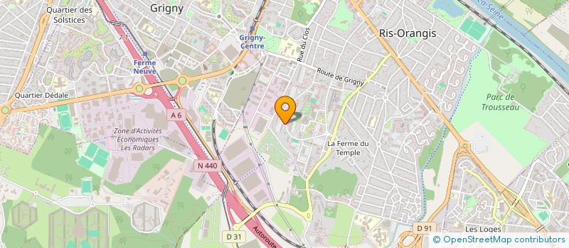 localisation de l'entreprise BATI PROFI à RIS-ORANGIS