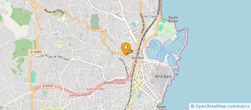 localisation de l'entreprise BATI-PROJECT à ANTIBES