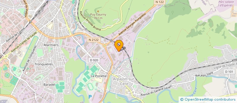 localisation de l'entreprise BATI PROTEC à AURILLAC
