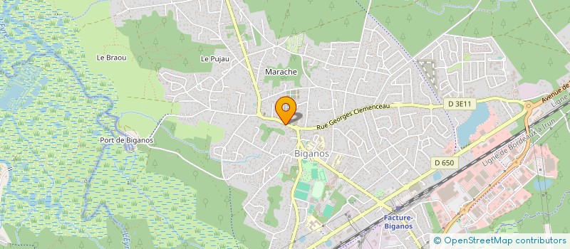 localisation de l'entreprise BATI-R à BIGANOS