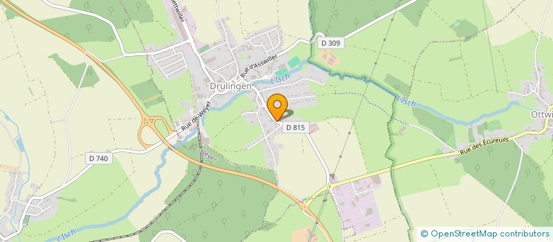 localisation de l'entreprise BATI R2H  DRULINGEN